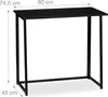 relaxdays 10026030_953 relaxdays Schreibtisch schwarz Anteprima dell’immagine prodotto 4