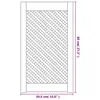 vidaXL Armadio ante 2 pz. Design a reticolo 39,5x69 cm in Anteprima dell’immagine prodotto 6