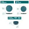 Diagrams showing the dimensions of plates and a bowl, along with capacity information. Náhled obrázku produktu
