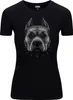 Diarbo Damen T-Shirt mit Tierliebhaber Druck Pitbull Kopf Produktbild-Vorschau 1
