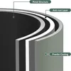 A cross-section diagram showing the layers of a metal table. Produktbild-Vorschau