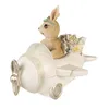 Clayre & Eef Figur Kaninchen 15x11x12 cm Beige Braun Produktbild-Vorschau 2
