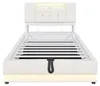 Letto imbottito 90 x 200 cm con illuminazione LED, porta Anteprima dell’immagine prodotto 16
