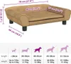 vidaXL Pelíšek pro psy hnědý 70x48x22 cm Velvet Náhled obrázku produktu 7