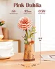 3D Houten bloem-puzzel, abrikozen dahlia – Doe-het-zelf Productafbeelding-voorbeeld 3