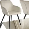 tectake® Esszimmerstuhl Marilyn gepolstert, in Samtoptik 58 Produktbild-Vorschau 8