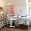 Waldin Babybett OWAL Kinderbett 7in1 mit Matratze, Produktbild-Vorschau 5