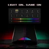 A router with RGB lighting and a control interface displaying lighting options. Náhled obrázku produktu