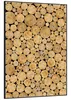 Wallario Wandbild Holzstapel rund, Größe: 70,30 x 100,30 Produktbild-Vorschau 2