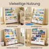 SONGMICS Kinderregal Bücherregal mit 4 Ebenen Sicher und Produktbild-Vorschau 5