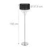 Lampa stojąca Relaxdays Kristall, klosz z organzy, Podgląd zdjęcia produktu 4