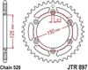 Kettenrad 42 Zähne Teilung 520 Typ JTR897 SCHWARZ für Gas Produktbild-Vorschau 2