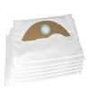 A stack of white vacuum cleaner bags with brown cardboard collars. Náhled obrázku produktu