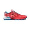 La Sportiva Bushido III Woman Trailrunning-Schuh in leuchtendem Rot mit blauen Akzenten; Low Cut Design. Produktbild-Vorschau