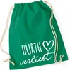 Huuraa Turnbeutel Hürth verliebt 12 Liter Kelly Green Produktbild-Vorschau 1