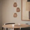 Pendelleuchte Geflochtenes Papier Trilla 3 Strahler Braun Produktbild-Vorschau 6