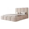 FURMEB24 Polsterbett MARO + Matratze - 120 x 200 cm - CREME Produktbild-Vorschau 2
