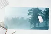 MuchoWow® Schreibtischunterlage Wald - Licht - Nebel 80x40 Produktbild-Vorschau 5