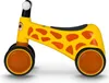 A yellow giraffe-themed balance bike for toddlers is shown against a white background. Anteprima dell’immagine prodotto