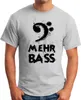 Herren T-Shirt Mehr Bass Musik Party Moonworks® Produktbild-Vorschau 2