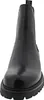 A black Chelsea boot is shown from the front. Voir les images du produit