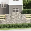 Gabionen mit Hochbogen 18Stk. 200x50x120/140cm Verzinktes Produktbild-Vorschau 2
