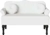 vidaXL Banc Chesterfield avec coussin Blanc 120,5 x 65 x 75 Voir les images du produit 4