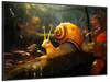 Wallario Wandbild Schnecke auf Ast, Größe: 61 x 91,50 cm, Produktbild-Vorschau 2