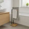 Stojan na ručníky Relaxdays, stojan na ručníky se 2 tyčemi, Náhled obrázku produktu 3