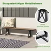 COSTWAY Panca da giardino a 3 posti resistente alle Anteprima dell’immagine prodotto 5