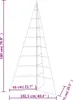 vidaXL Albero di Natale in metallo per decorazioni nero 180 Anteprima dell’immagine prodotto 12