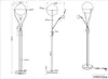 Trio 478310232 Chris LED Stehleuchte 18W ⌀30cm dimmbar Produktbild-Vorschau 2