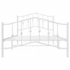 A white metal bed frame displayed against a white background. Produktbild-Vorschau