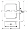 Busch-Jaeger inbouwframe, 2-voudig, Reflex SI, alpinweiß, 1 Productafbeelding-voorbeeld 6
