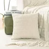 4er Set Deko Kissenbezug 40x40 cm, Grau Kordsamt Kissen Produktbild-Vorschau 3