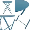 Bistro set 'Caprile' 3 ks. skládací ocelová tyrkysová Náhled obrázku produktu 5