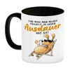 Fauler Hund Kaffeebecher in schwarz mit Spruch Meine Produktbild-Vorschau 2