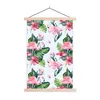 MuchoWow® Textilposter Muster - Blätter - Flamingo 60x90 cm Produktbild-Vorschau 1