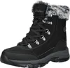 A black Skechers winter boot with faux fur trim. Voir les images du produit