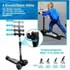 YOLEO Kinder Roller Kinderscooter Dreiradscooter mit LED Produktbild-Vorschau 4