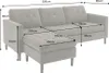riess-ambiente Modernes Ecksofa STOCKHOLM 220cm greige Produktbild-Vorschau 6