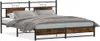 vidaXL Bettgestell ohne Matratze Räuchereiche 160x200 cm Produktbild-Vorschau 1