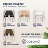 CASARIA® Jídelní stůl se 4 židlemi dřevo 5dílná sada kov Náhled obrázku produktu 9