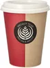 Trinkbecher, Pappe mit Deckel, PS "To Go" 0,3 l Ø 9 cm · Produktbild-Vorschau 1