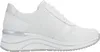 A white women's sneaker with silver accents is shown from the side against a white background. Náhled obrázku produktu