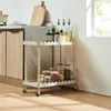 Servierwagen 'Bolmanralu' Rollwagen mit 2 Ebenen 60 x 61 x Produktbild-Vorschau 6