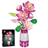 Lotusblumen Botanisches Bauset mit Vase Rosa Künstlicher Produktbild-Vorschau 1