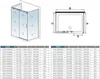 U-Form Duschkabine 145x195cm Schiebetür mit 80x80x195cm Produktbild-Vorschau 5
