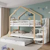 Łóżko piętrowe Flieks 90x200cm/90x190cm z pojemnikiem na Podgląd zdjęcia produktu 1