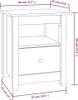 vidaXL Stolik nocny biały 40x35x49 cm lite drewno sosnowe Podgląd zdjęcia produktu 8